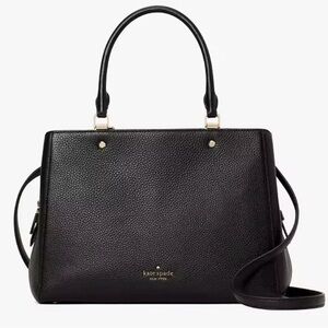 Kate Spade Leila Medium Triple Compartment Satchel black